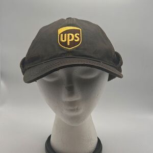 UPS‎ Brown Ear Flap Baseball Cap Men's One Size Fits All